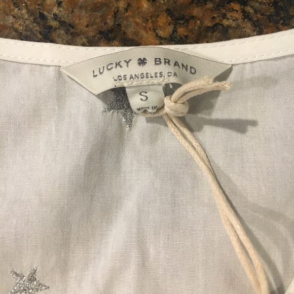 DONATED - Lucky Brand embroidered blouse - Picture 3 of 4